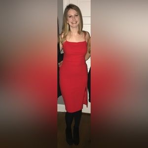 Express Red party dress